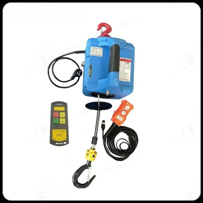 New electric hoist portable electric winch traction block electric wire rope hoist traction rope 220V/110V
