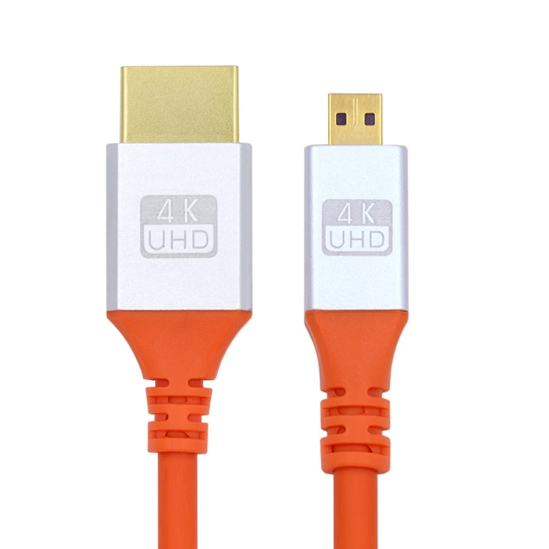 

4K Micro HDMI to HDMI Cable Super Elastic Durable Connectivity for HDTV & Computers