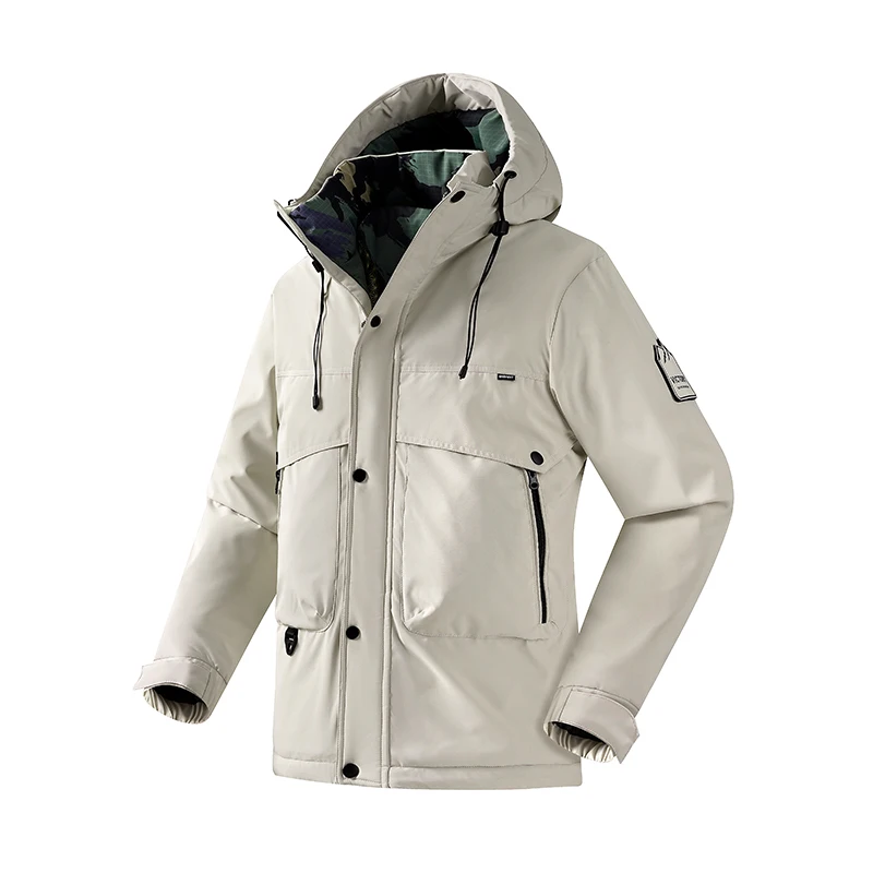 

Мужские зимне-осенние флисовые тактические парки, водонепроницаемая куртка на хлопковой подкладке для мужчин, деловая повседневная свободная спортивная куртка высокого качества