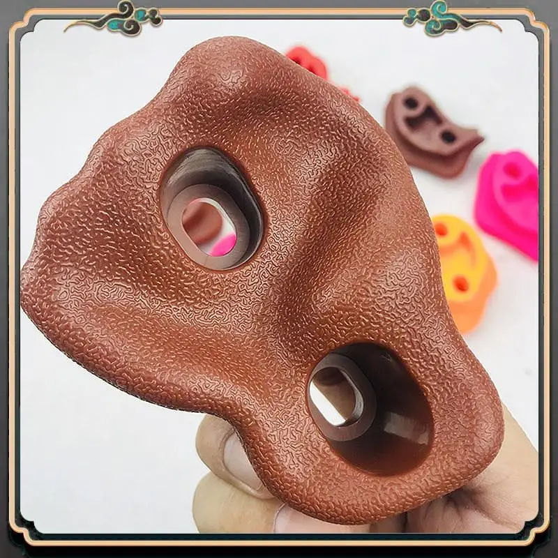 

Премиум 10 шт. разноцветные пластиковые детские скалолазание деревянные настенные камни для рук и ног удерживает наборы ручек с винтами