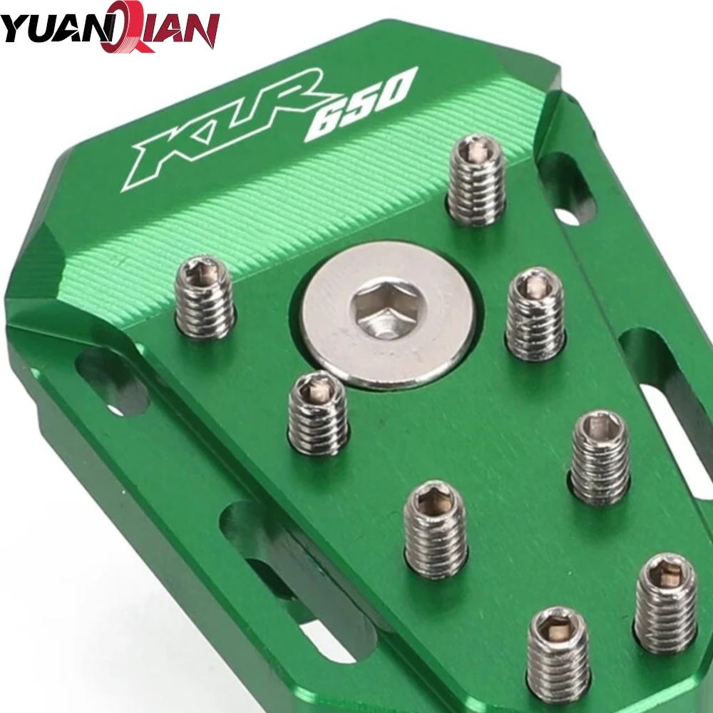 

KLR 650 Aotorcycle Accessories Brake Lever Peg Pedal Footboard Tip Extension Pad For Kawasaki KLR650 KLR650-E 2008-2018 2017