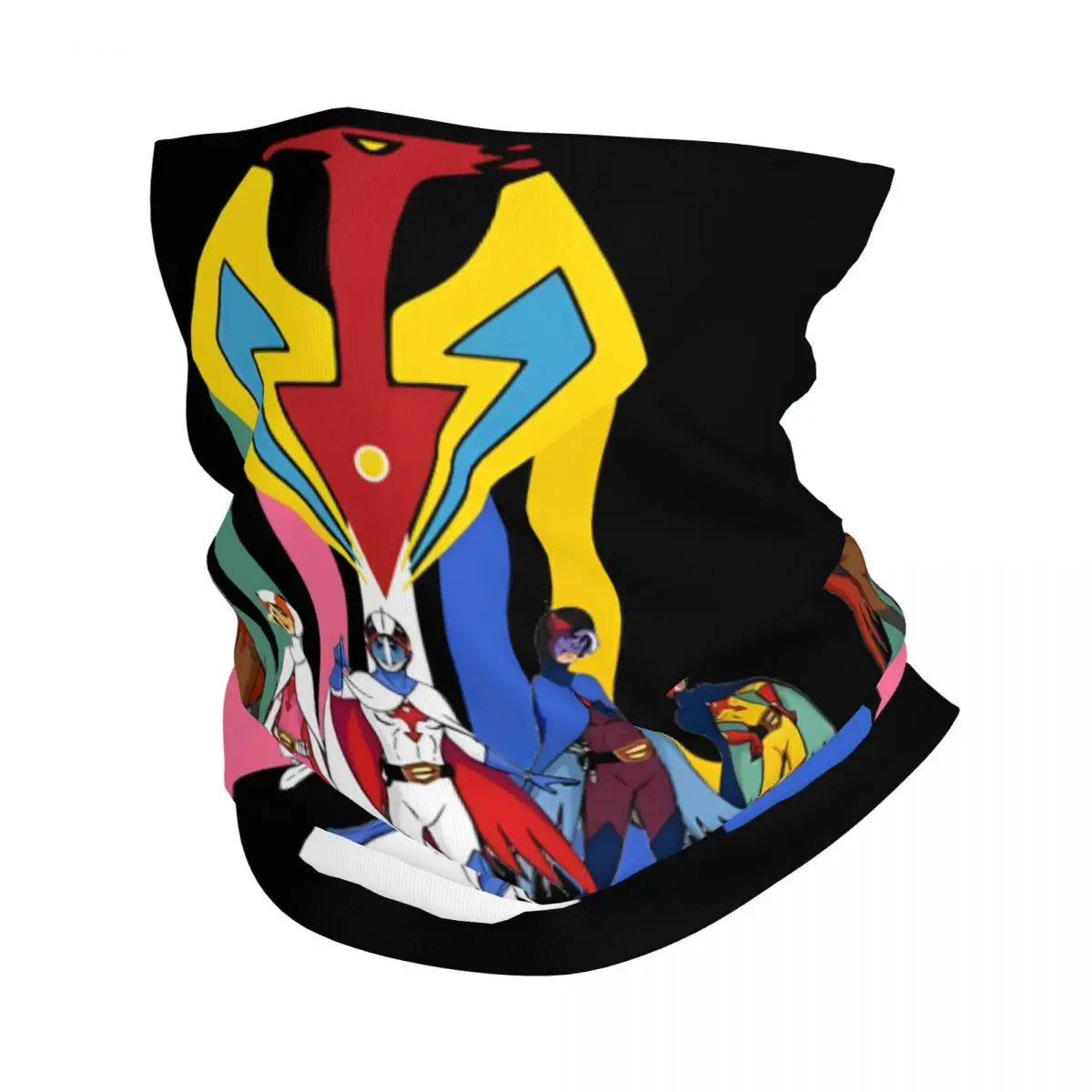 Perfect Bandana Neck Gaiter Motorcycle Club Science Ninja Team Gatchaman Face Scarf Hiking Unisex Adult Windproof