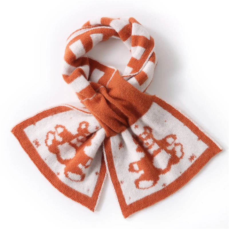 35% кашемировый шарф, размер 85*20, для женской осенне-зимней уличной одежды, теплый вязаный кашемировый шарф, шаль