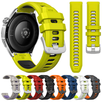 22mm Quick Release Two-Tone Silicone Band For Huawei Watch GT 6 Pro 46MM/GT5 GT4 Watch5 3 Pro Sport Strap Bracelet Accessories