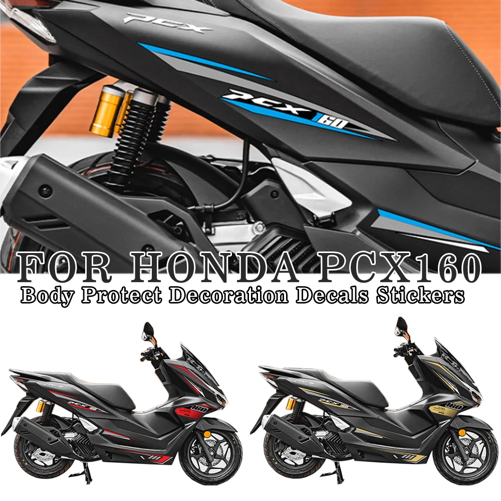

For HONDA PCX160 PCX 160 PCX-160 2025 Motorcycle Waterproof Fairing Body Sticker Decorative Decals Kit Protector Stickers