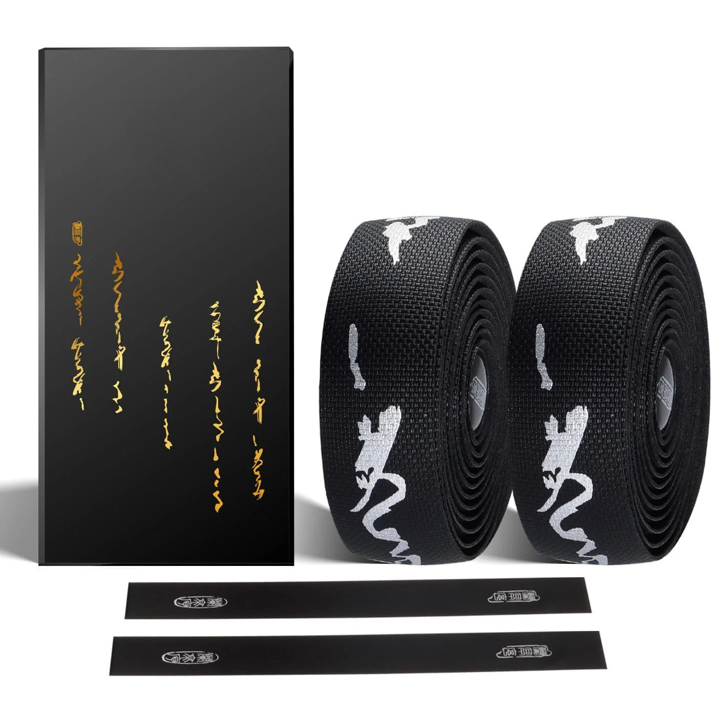 Thick Silicone EVA For Road Bike Handlebar Tape Non Slip Shock Absorbing Calligraphy Style For Cycling Handle Bar Wrap Silver