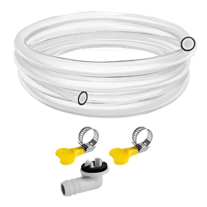 Hot 10Ft Air Conditioner Drain Hose 3/5 Inch Portable AC Drain Hose Connector Universal Air Conditioner Drain Pipe Tool Kit