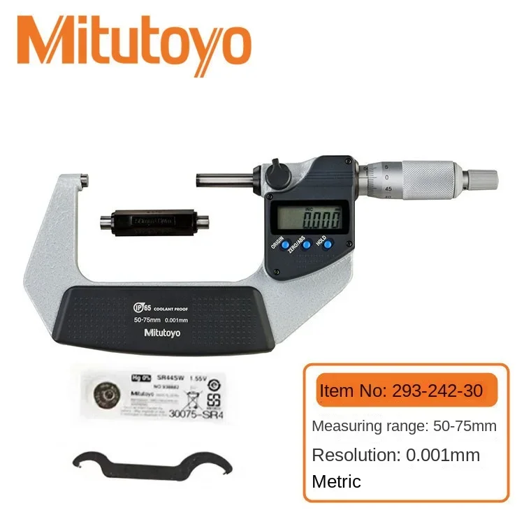 Mitutoyo Japan High precision Waterproof Electronic Digital Display Outer Diameter Micrometer Decimeter 293-240-30