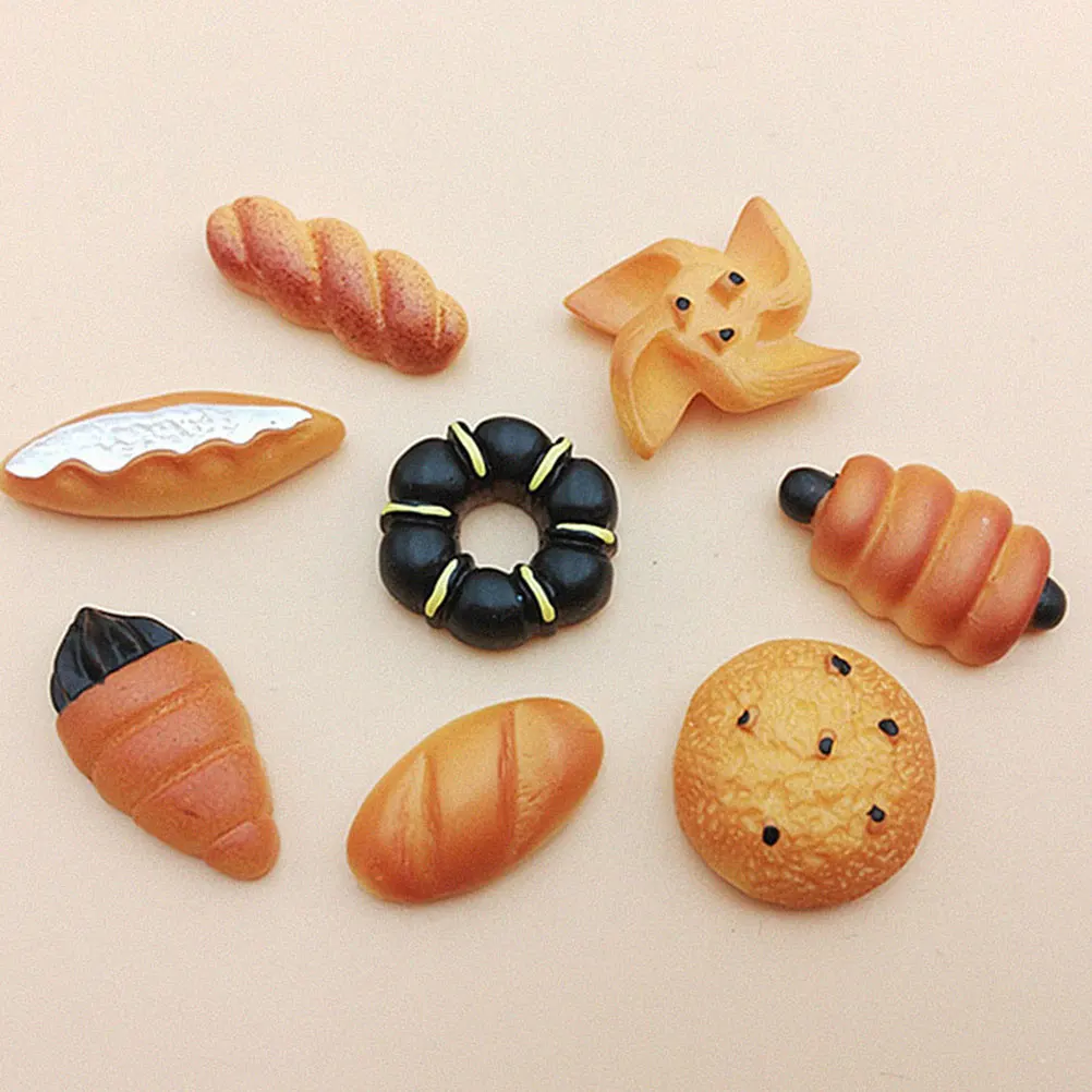 

50 Pcs Jewelry Accessory Bread Simulation DIY Earrings Supplies s Food Child