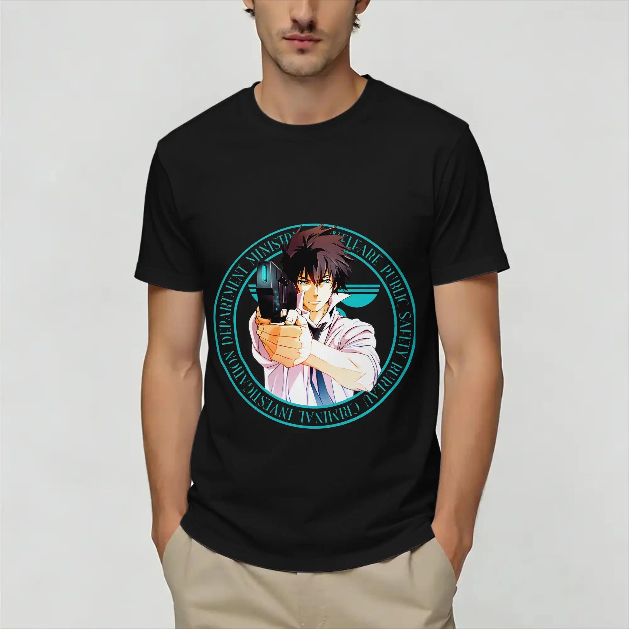 Creative Psycho-Pass  T-Shirts Men O Neck 100% Cotton T Shirts  Short Sleeve Tees Gift Idea Clothing
