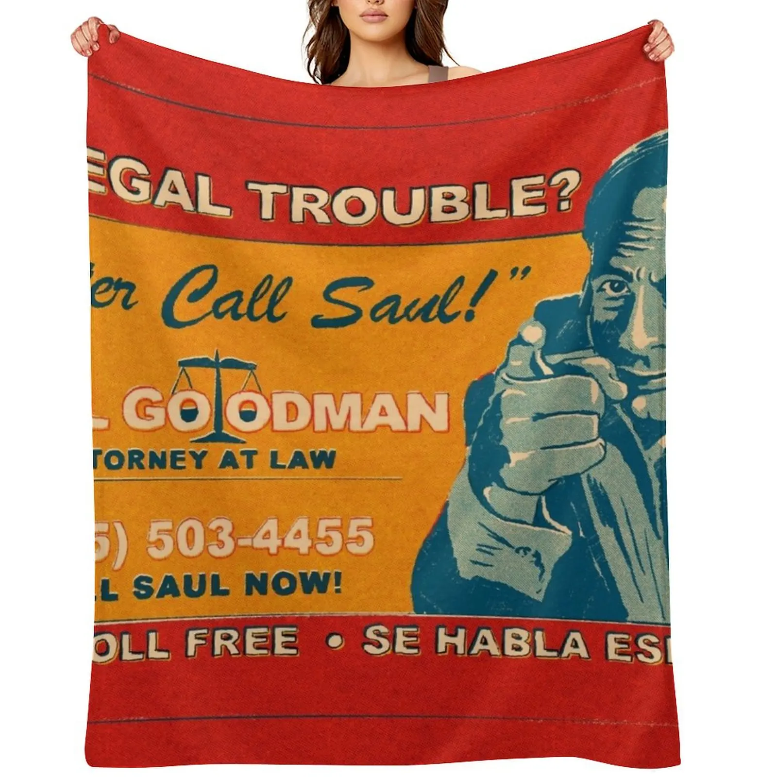 

Better Call Saul Legal Trouble Throw Blanket Decoratives Luxury Throw cosplay anime Luxury Designer Blankets
