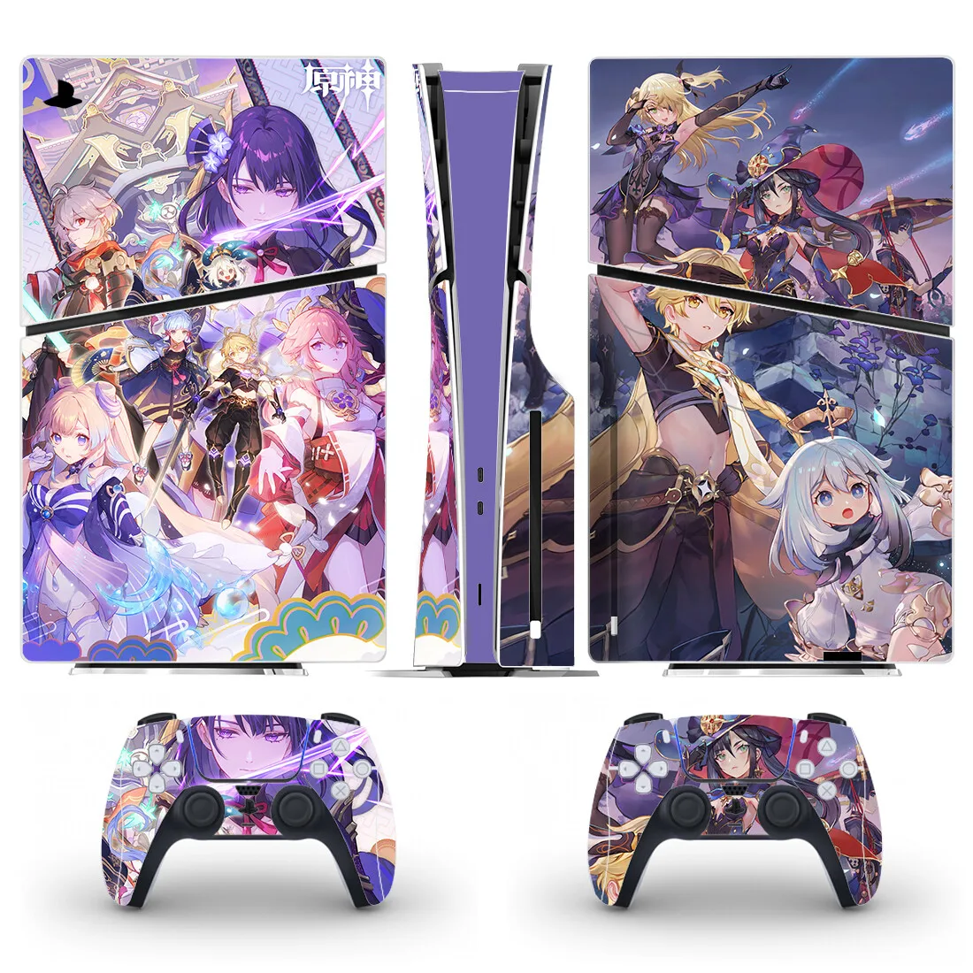 

Genshin Impact Game PS5 Slim Disc Skin Sticker Protector Decal Cover for Console Controller New PS5 Slim Sticker Vinyl