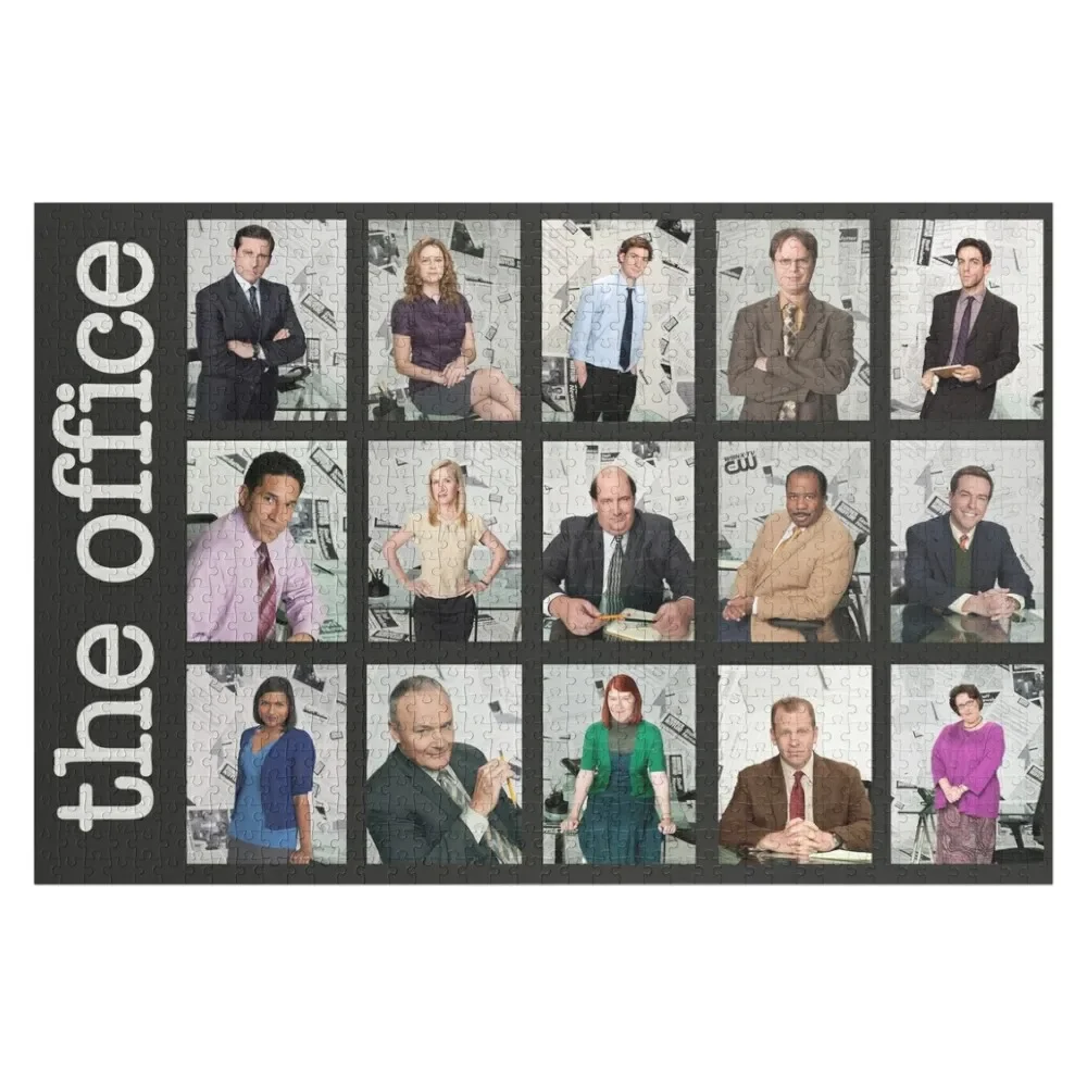 The Office Cast Jigsaw Puzzle Personalised Toys Jigsaw Pieces Adults Custom With Photo Name Wooden Toy Puzzle