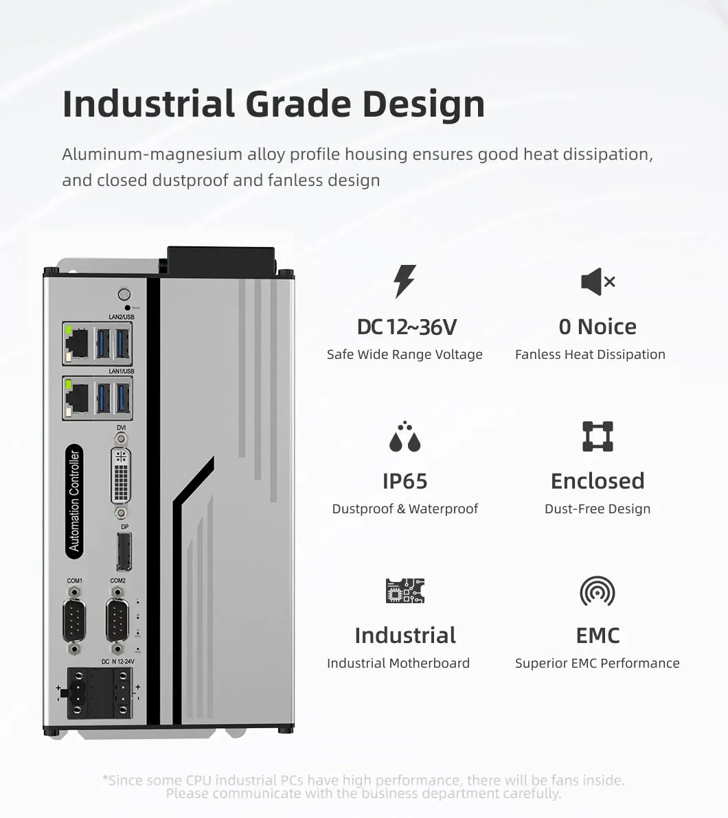 Codesys gebaseerde doos PC Edge Box Industriële computer EtherCAT met menselijke machine-interfaces en industriële pc-accessoires