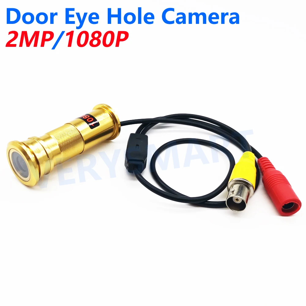 Mini 2MP AHD Door Cat Eye Hole Security Surveillance Color Camera HD 3.6mm Lens Metal Housing for 1080P AHD CCTV DVR System