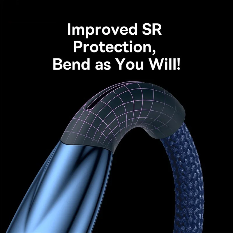 Baseus USB C Cable Smart Led Indicator Quick Charge Cable For Samsung S23 Realme Xiaomi 13 Huawei Phone Fast Charging Cable Data image 5