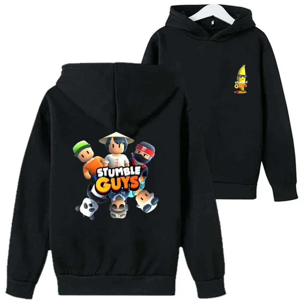 Stumble Guys  children's hoodie Suitable 3-12 year Boys girls gift clothing leisure Autumn winter outerwear sweatshirt coat