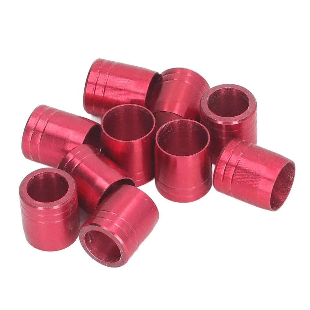 10PCS Portable OD 7.6mm ID 6.2mm Archery Arrow Shaft Rings Aluminum Alloy Bow Arrow Support Rings Explosion Proof Rings DIY