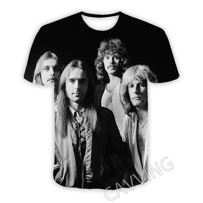 موضة جديدة للنساء/الرجال ثلاثية الأبعاد حالة الطباعة Quo روك باند تي شيرت غير رسمي الهيب هوب بلايز Harajuku أنماط ملابس علوية #3