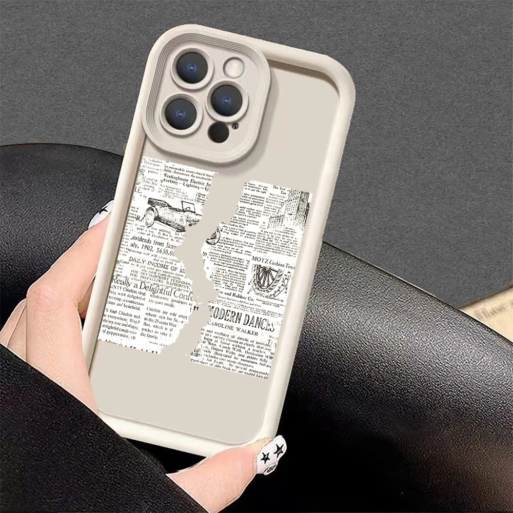 حافظة هاتف من الورق الممزق متوافقة مع سلسلة iPhone 17 Pro Max,17 Air,17 Pro,iPhone17,16Pro Max,16 Pro,16 Plus,15,14,13,12,11