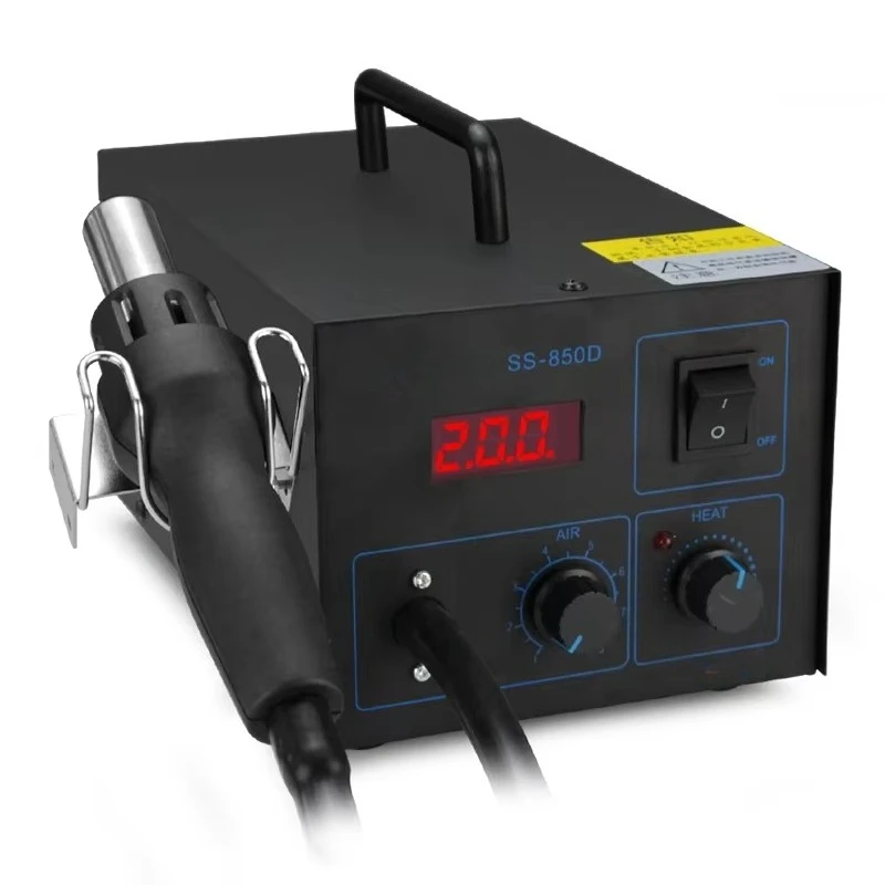 Welding Repair Tool 220V Hot Air Gun Disassembly Welding Table 2 in 1 Digital Display Rework Desoldering Soldering Station 700W