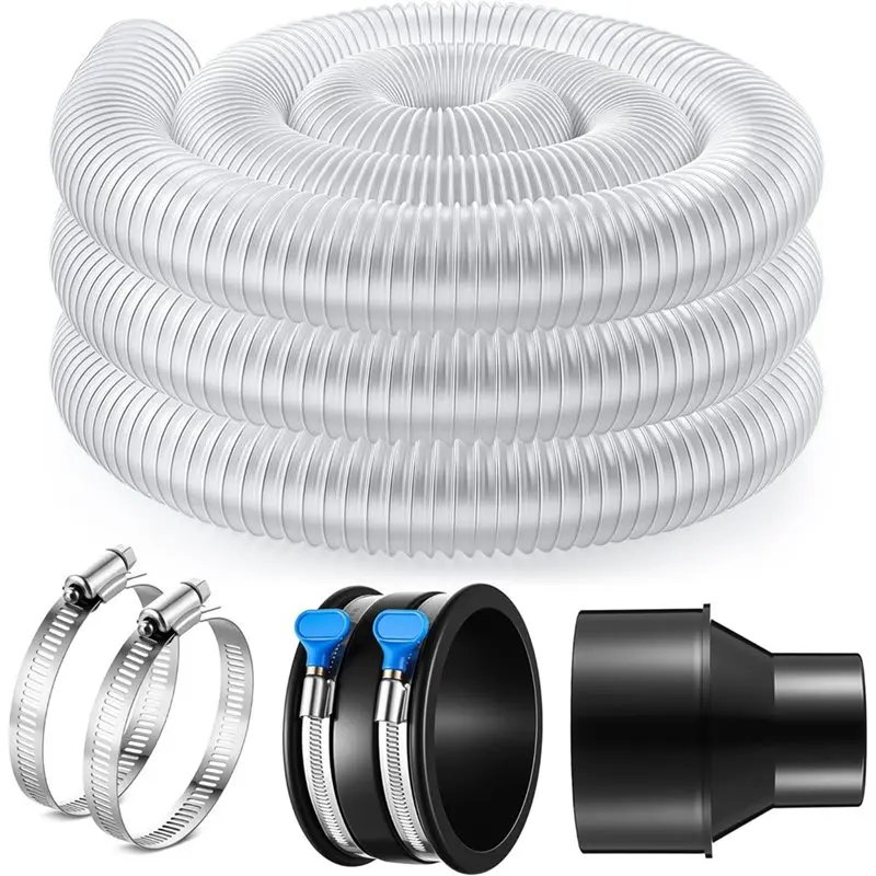 

FYBL-Dust Collection System Includes 2-1/2 Inch X 10 Ft PVC Hose, 4 To 2-1/2 Cone Reducer, 4-In Flex Cuff,For Debris Management