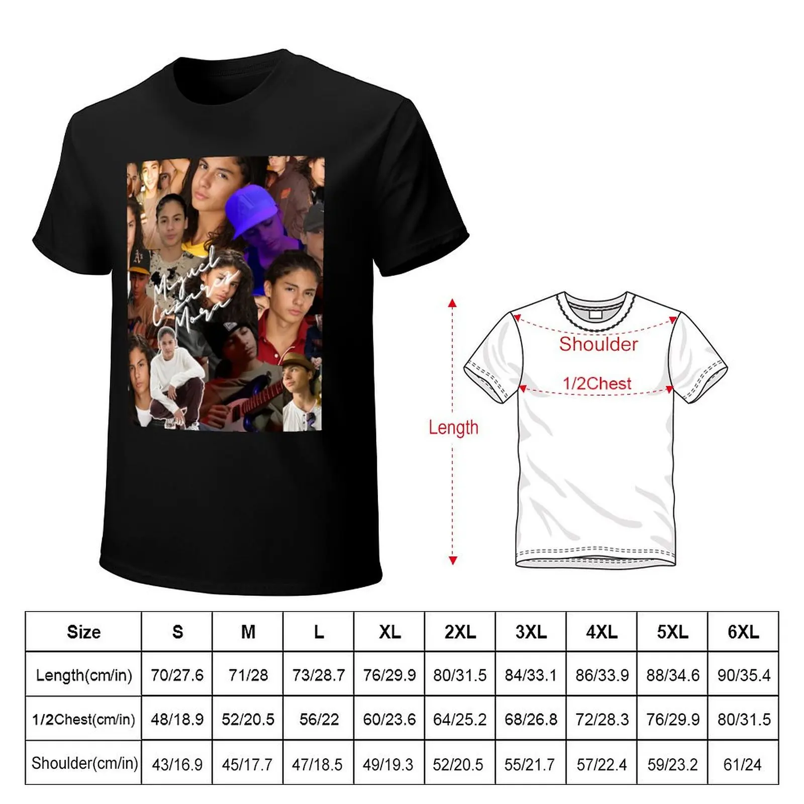 Miguel Cazarez Mora Seamless Collage with Signature - 2 T-Shirt man t shirts graphic T-Shirt