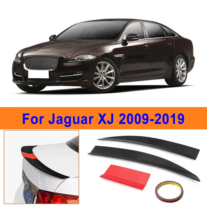 

For Jaguar XJ 2009-2019 3-Section ABS Rear Trunk Spoiler 115-125cm Adjustable Sports Decor Top Wing Car Exterior Parts