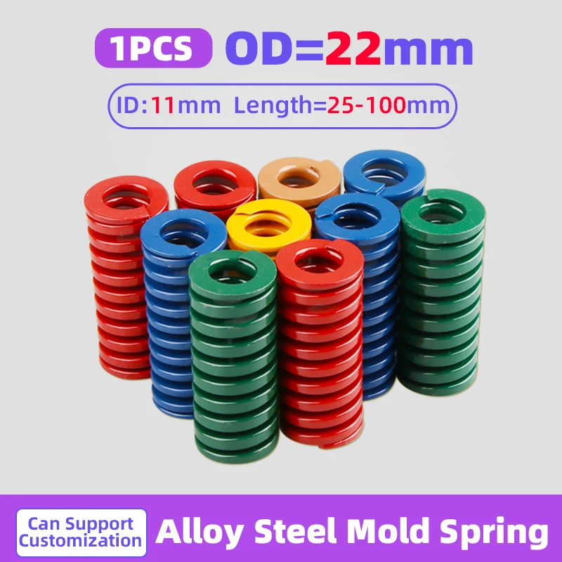 

Creamily 1PCS Spiral Stamping Alloy Steel Compression Mould Die Springs Outer Diameter 22mm Inner Diameter 11mm Length 25-100mm