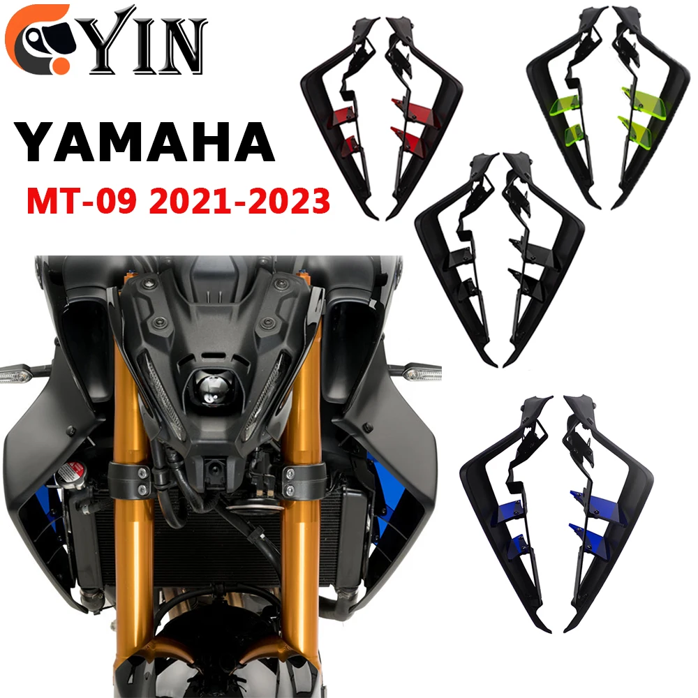 Motorcycle accessories Downforce Naked Side Spoilers Aerodynamic Wing Deflector For YAMAHA MT-09 SP 2021 2022 2023 MT09 21-23