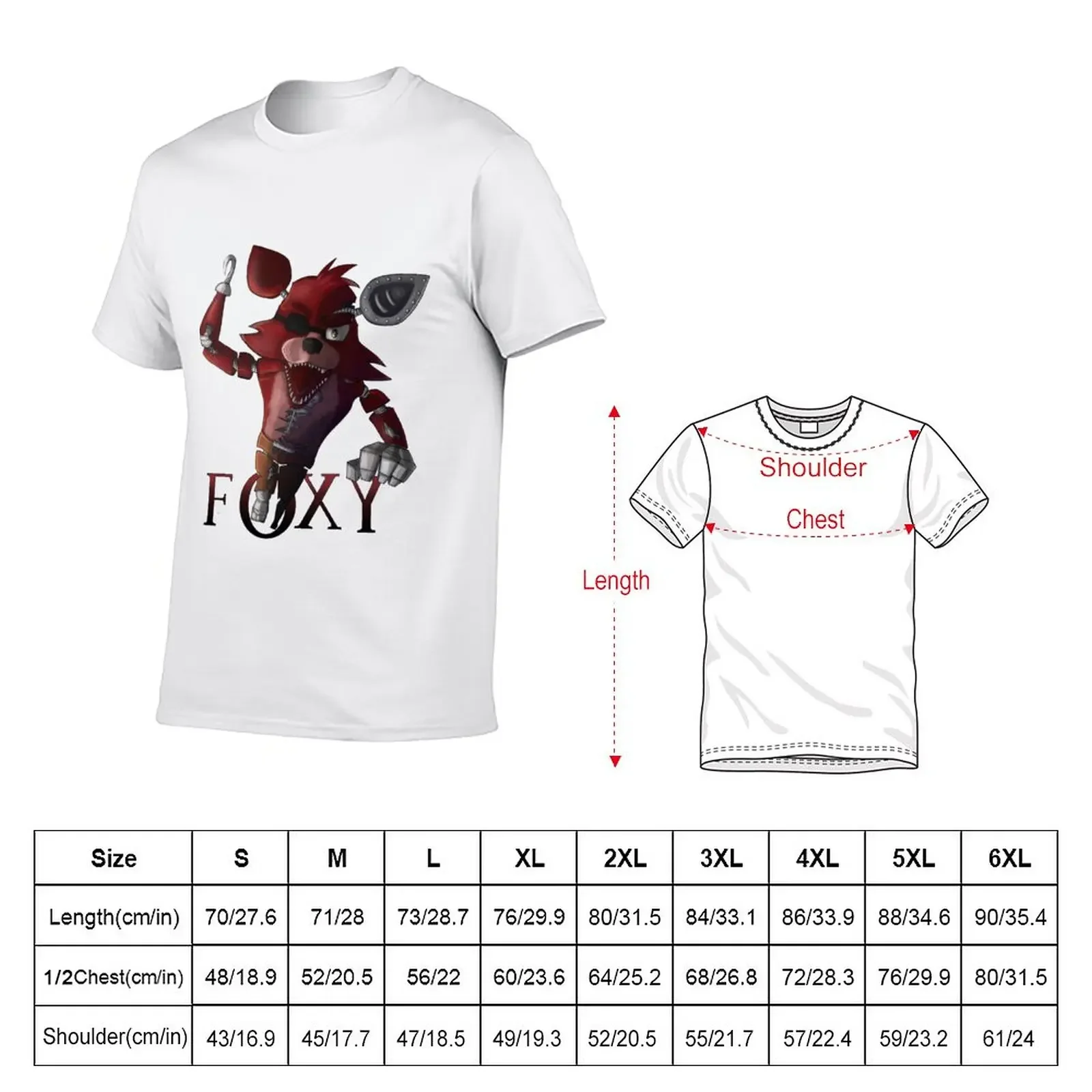 New Foxy the piyratee attack~ T-Shirt aesthetic clothes plus size tops mens t shirt graphic