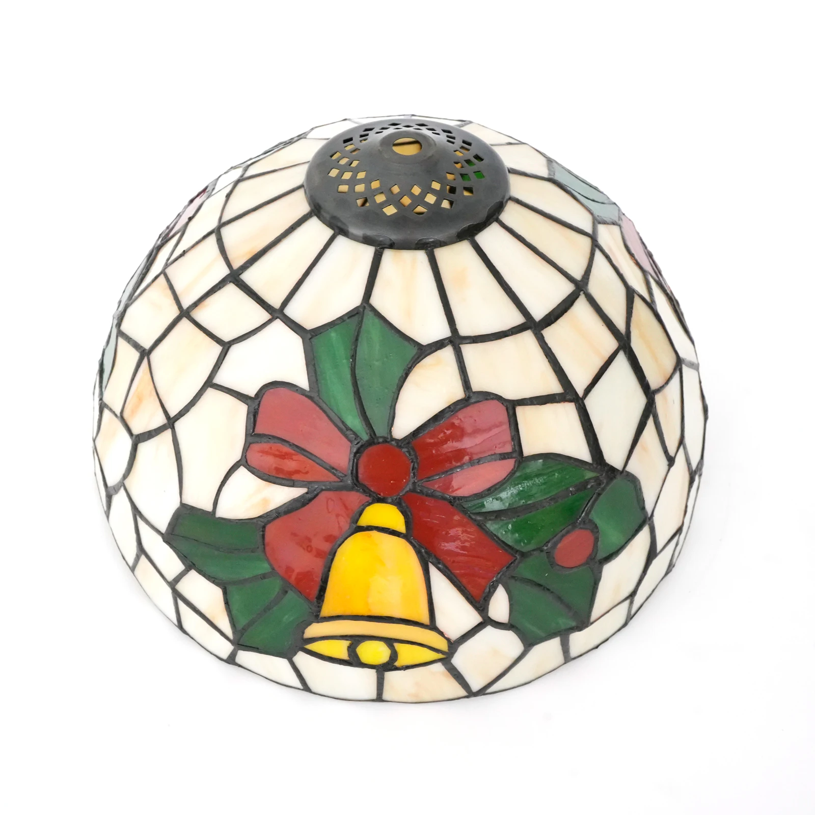 Christmas bows and bells Lampshade Holiday and Christmas Decorations Stained Glass Handmade Lampshade accessories For Home Shop