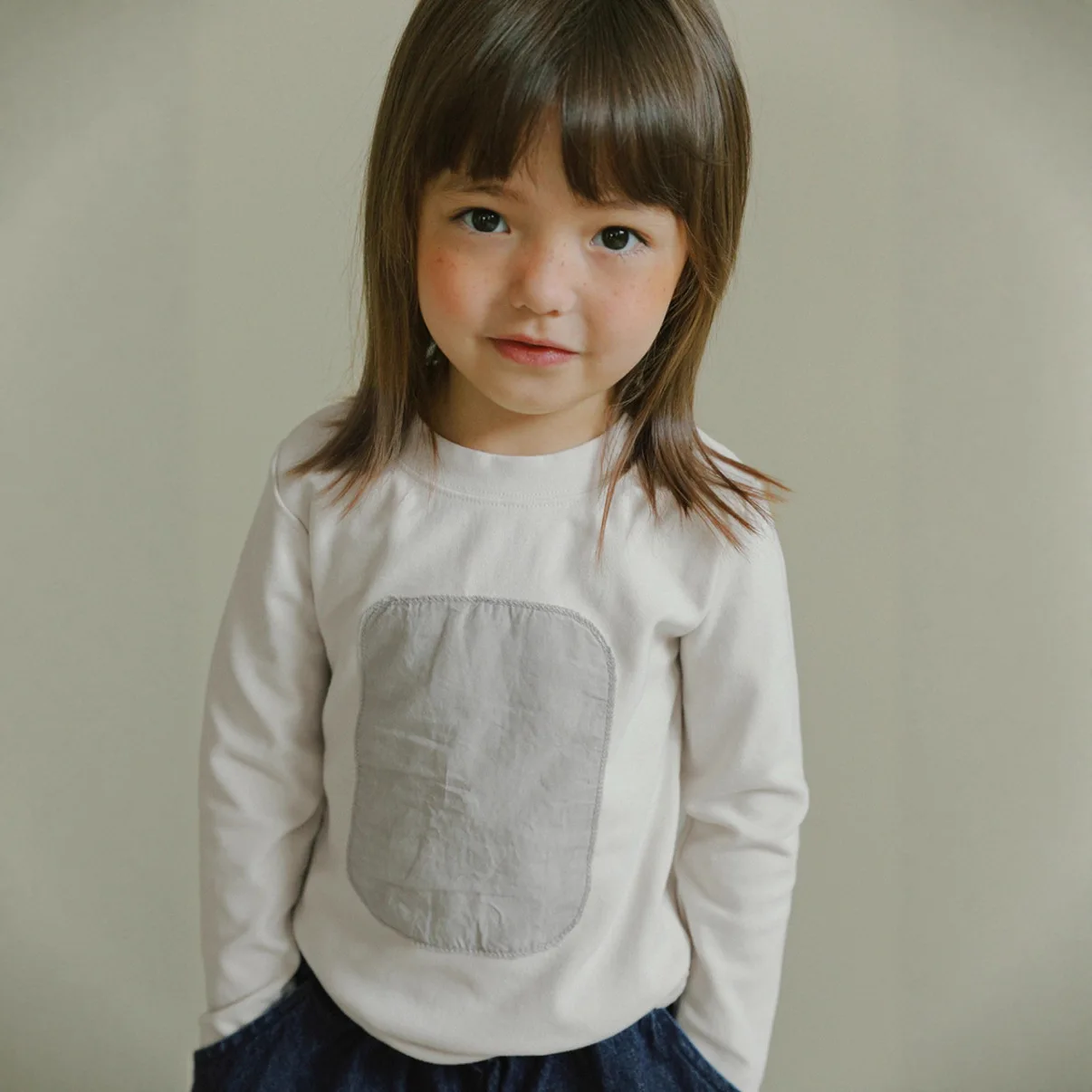 

3-8Y Kid Girl Top Autumn Cartoon Printed Simple Junior Girl T-shirt Casual Versatile Round-neck Long-sleeve Baby Girl Undershirt