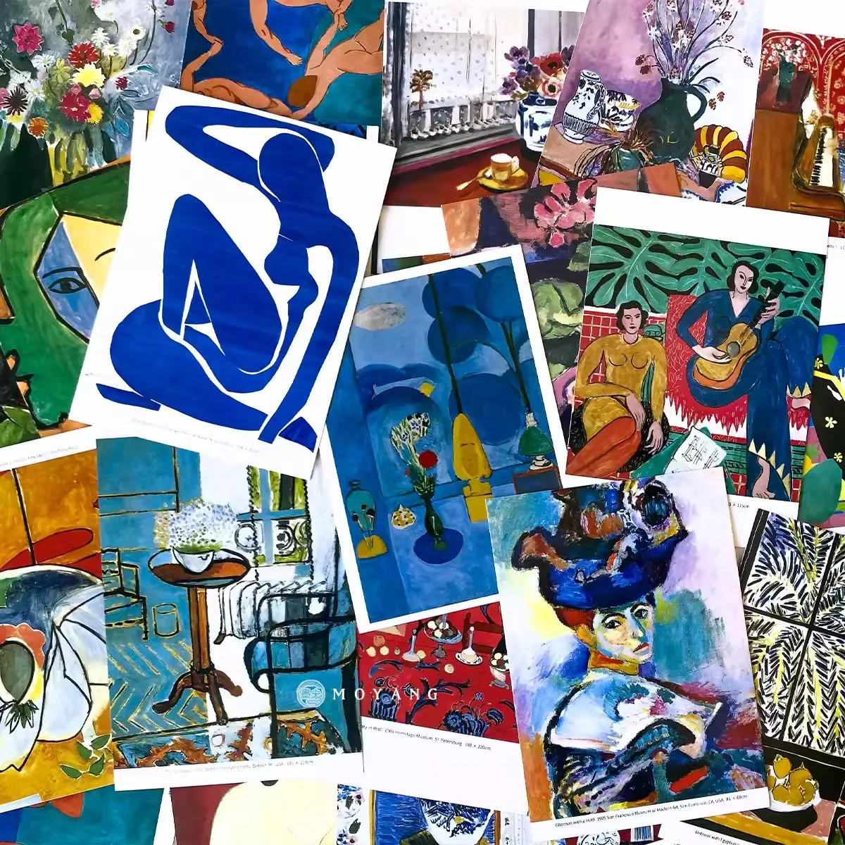 30PCS Henri Matisse Art Postcard Set DIY Greeting Cards Message Cards for Art Lovers And Gifts