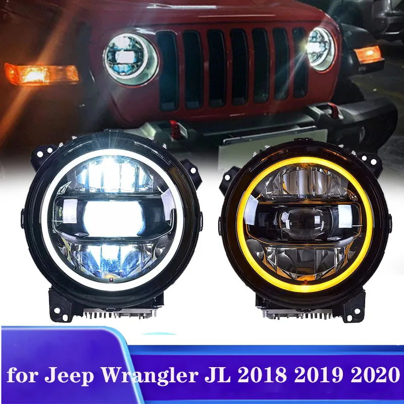 

Светодиодные фары грузовика 4x4 передние фары для Wrangler JL 2018+