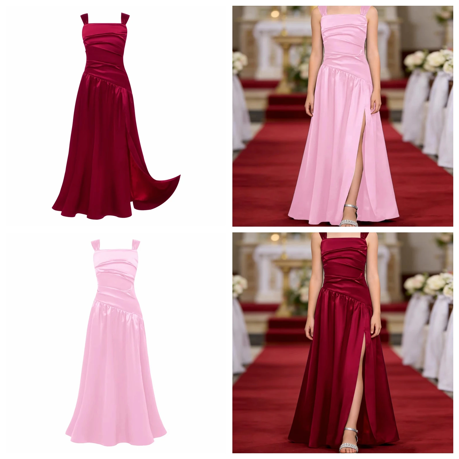

Junior Bridesmaid Dress Wedding Party Elegant Banquet Birthday Dance Ball Gowns Evening Communion Dresses Flower Girl Clothes