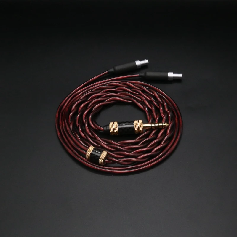 ivipQ-311 IEM Cable Flame Bird LITZ Oil immersed Graphene Palladium Plating Headphone Upgrade Cable For HIFIMAN ANANDA HD650