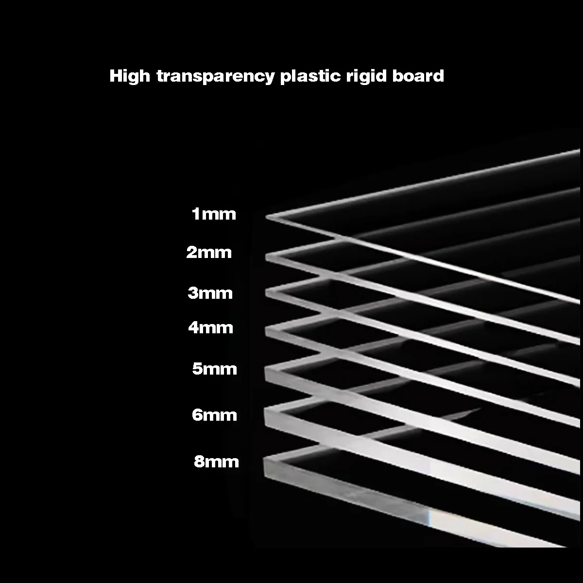 Thick 1/1.5/2/3mm PVC Transparent Plate  Clear Plastic Sheet   Processing Accessories  200x200/210x297/200x300/300x300/ 300x400