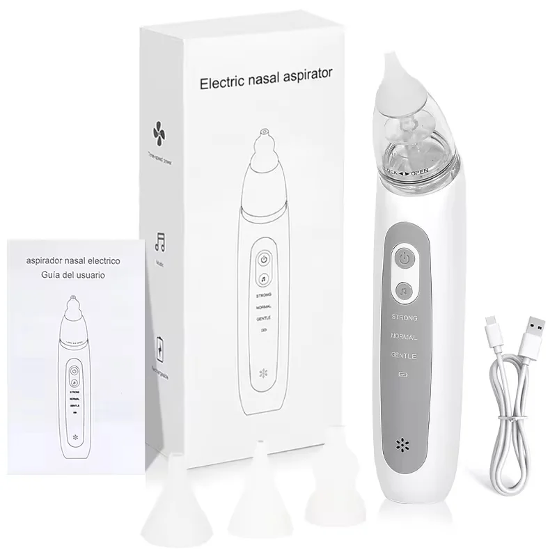 

Nasal Aspirator for Baby Electric Nose Aspirator for Toddler Nose Sucker Automatic Nose Cleaner with Music and 3 Silicone Tips