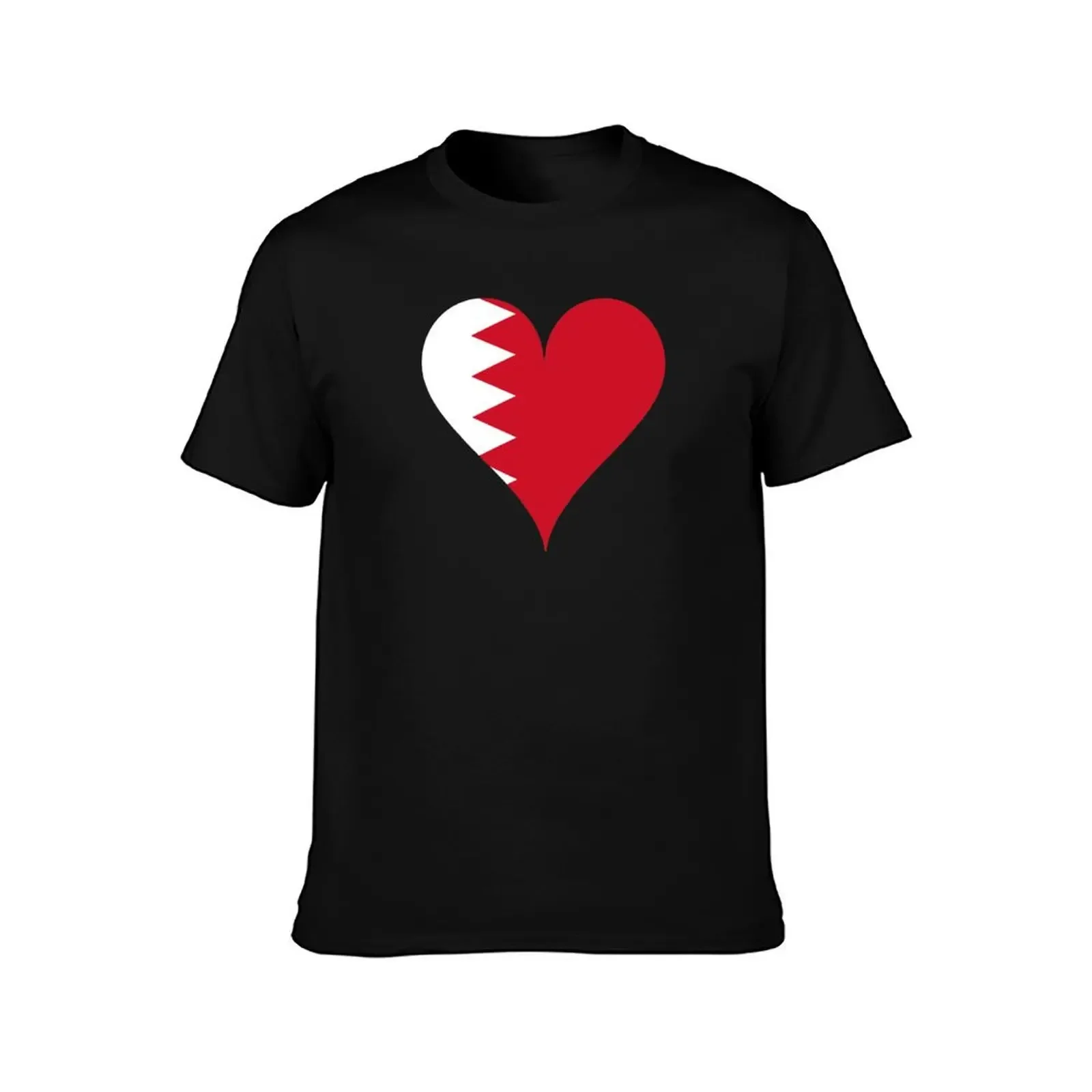 Bahrain Flag Heart T-Shirt Blouse anime stuff sublime custom shirt t shirts men