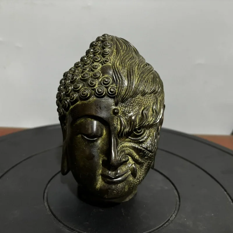 Brass Buddha Figurine - A Thoughtful Buddhist Symbol for Home or Office Decor