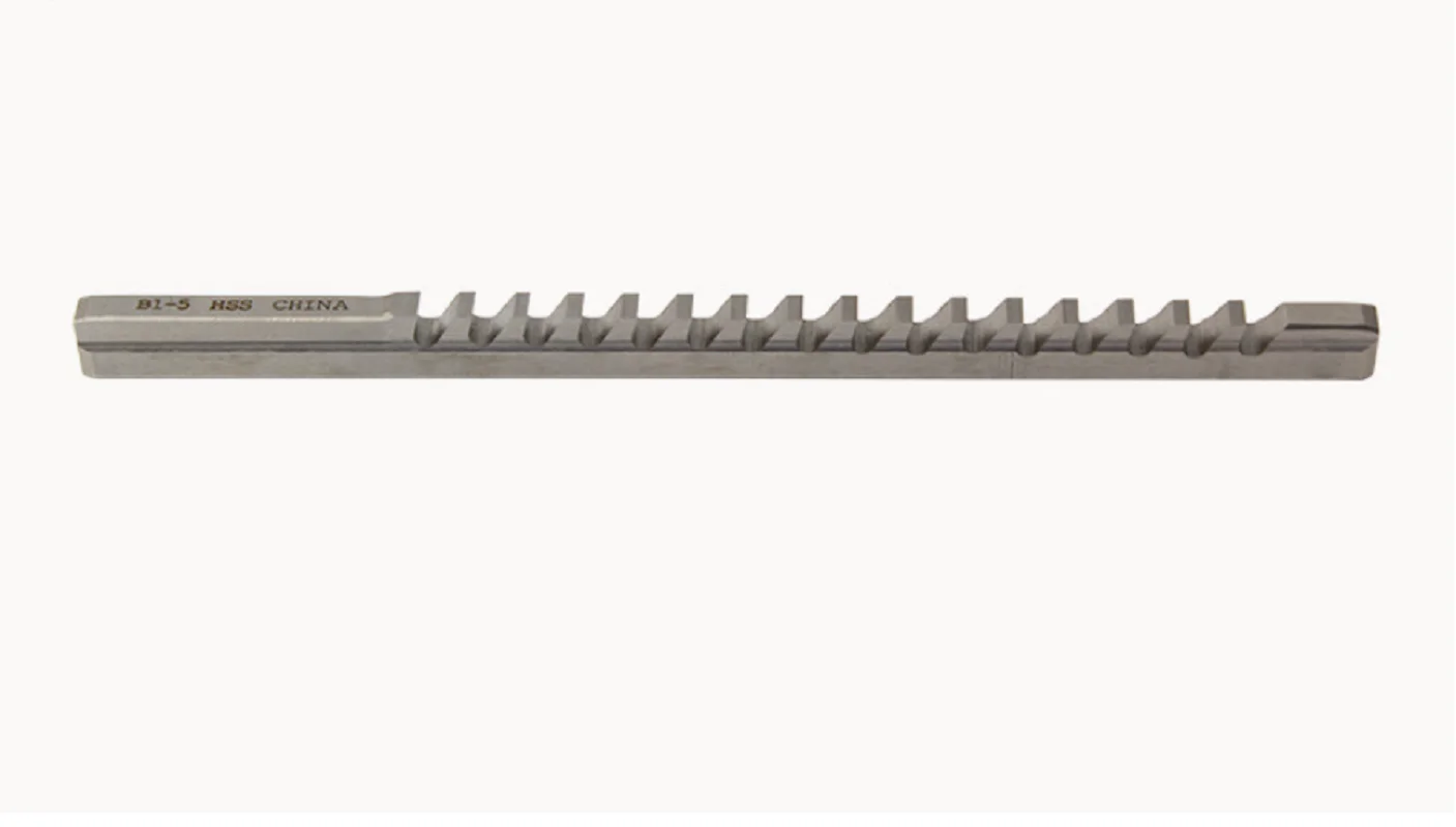 

3/16 B Push-Type HSS Keyway Broach Inch Size with Shim Broaching Cutter Cutting Tools for CNC Machine Top Quality