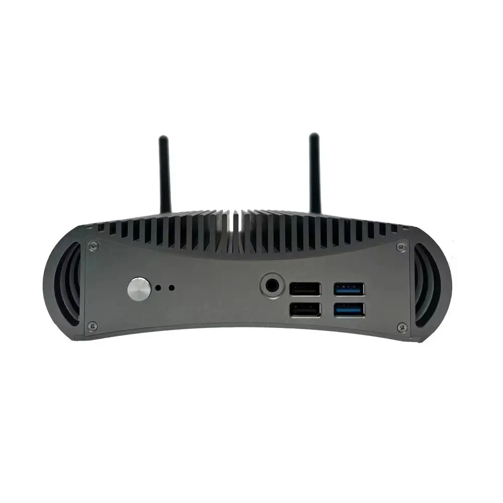 11th Gen Fanless Office Mini PC i7-1165G7 i5 1135 g7 2 * DDR4 NVME SSD Windows 11 Pro Barebone NUC Computer Thunderbolt 4 HDMI DP