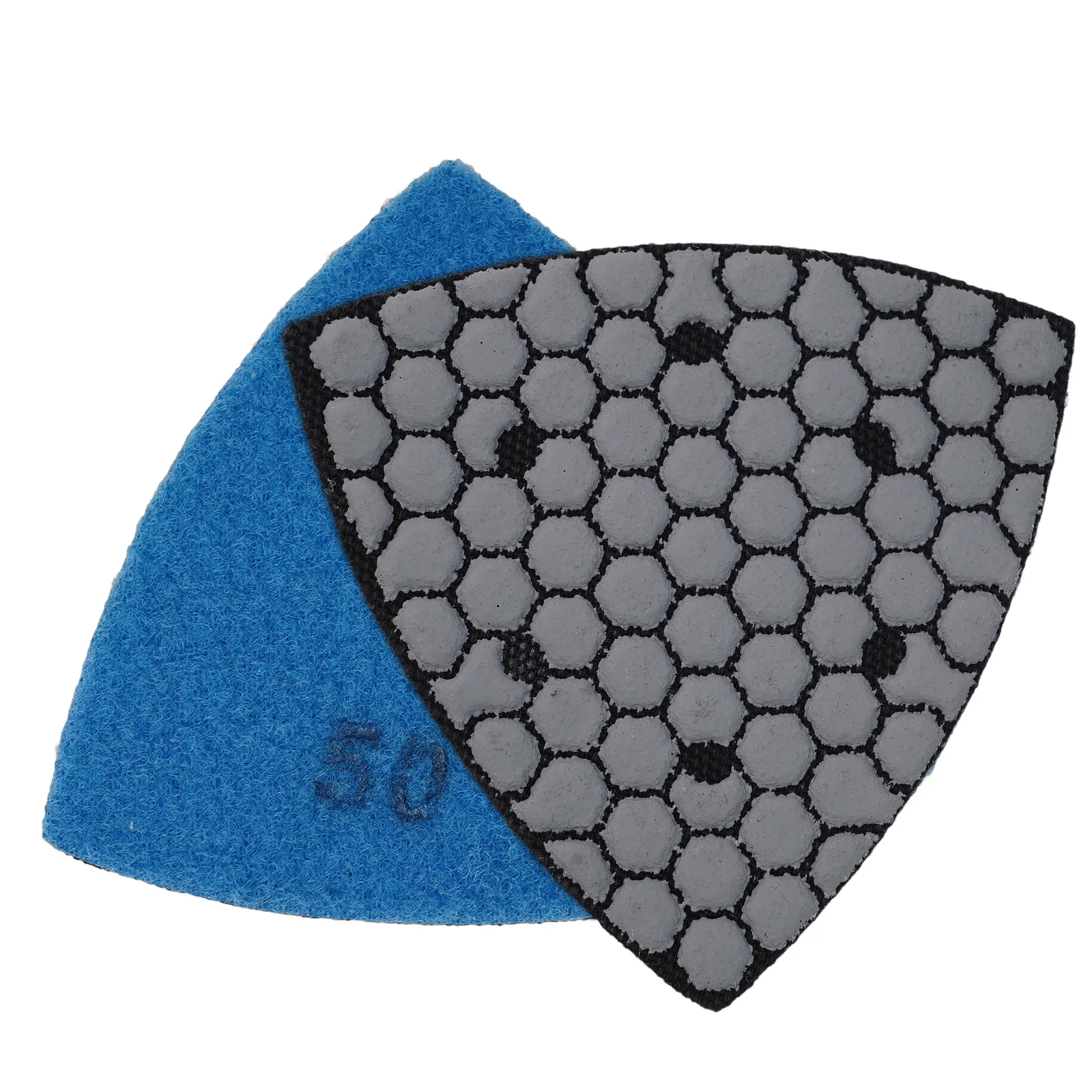 Triangle Diamond Polishing Pads Granite Marble Stone Tight Areas Angle Grinder Excellent Gloss Good Durability