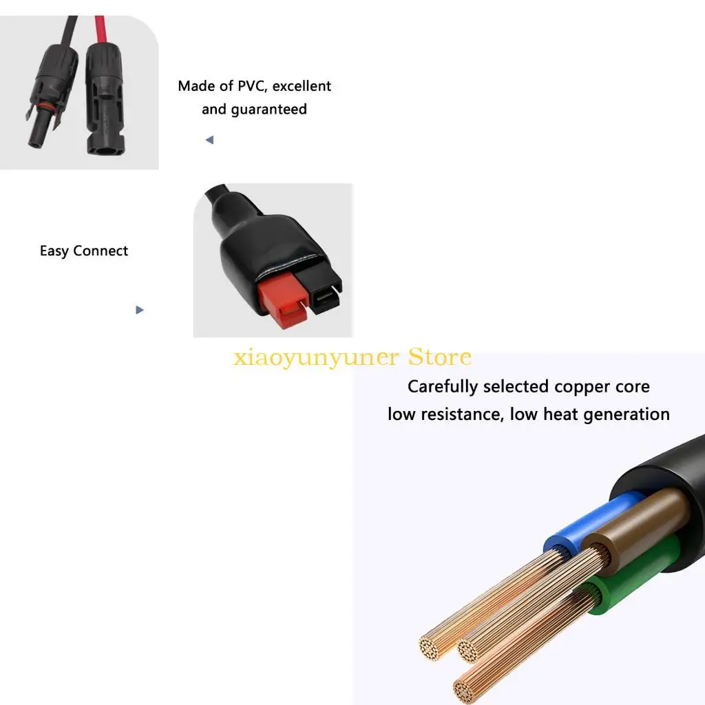P9JB Heavy Duty Photovoltaic Interconnects Cable 4 to 30A Extension Wire Easy Installation for Commercial Solar Projects