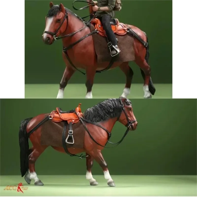 

ACG-45 масштаб 1/12, ПВХ, статическая имитация лошади животного с моделью жгута для 6-дюймовых экшн-игрушечных фигурок, украшения, украшения