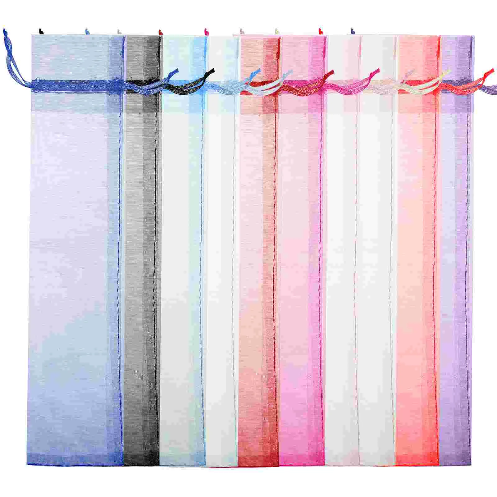 50 Pcs Plain Gauze for Jewelry Hair Accessories Storage Earring Bags Mini Goodie Bags Party Favor Living Bathroom