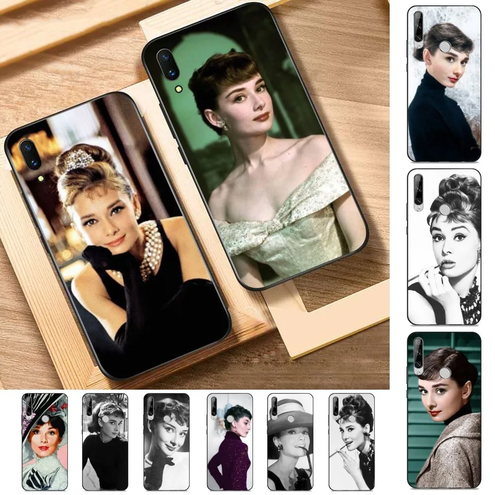 Audrey Hepburn Phone Case For Huawei Y9 6 7 5 Prime Enjoy 7s 7 8 plus 7a 9e 9plus 8E Lite Psmart Shell