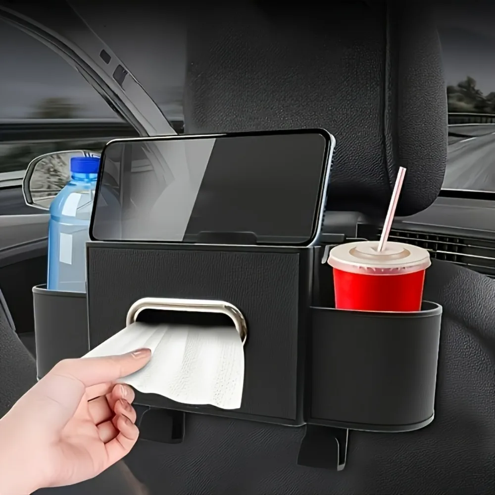 

1pc Car Rear Seat Hanging Storage Box