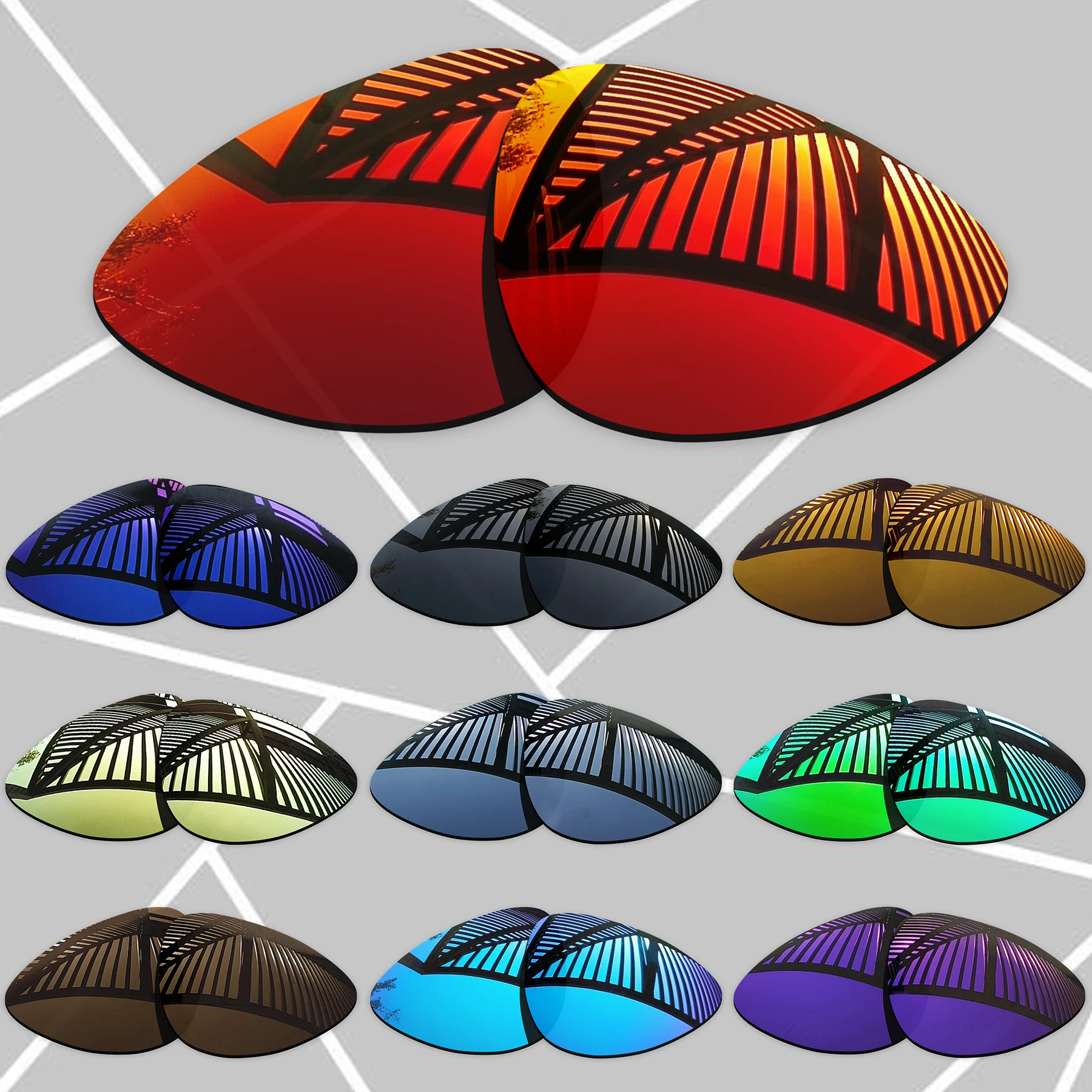 

E.O.S Polarized Enhanced Replacement Lenses Compatible With Jimmy CHOO JC5019-55 5000 55mm Sunglasses - Multiple Choice